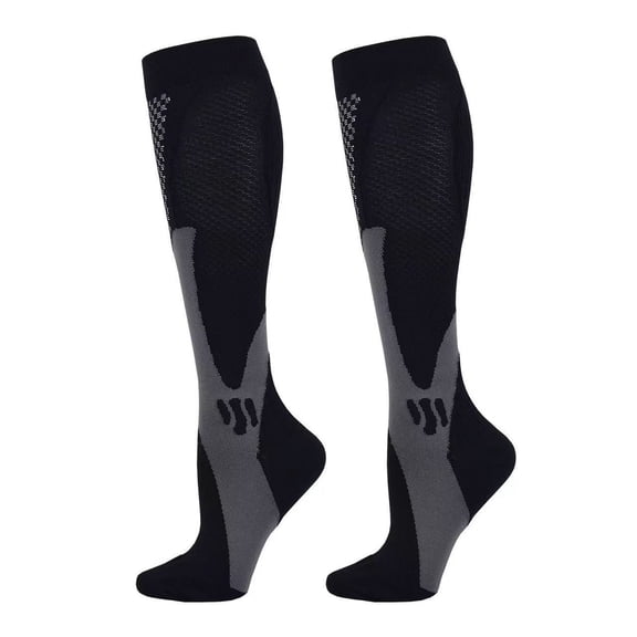 Venoro 5 Pairs 30-40 mmHg Compression Socks - Knee High Support for Running & Sports