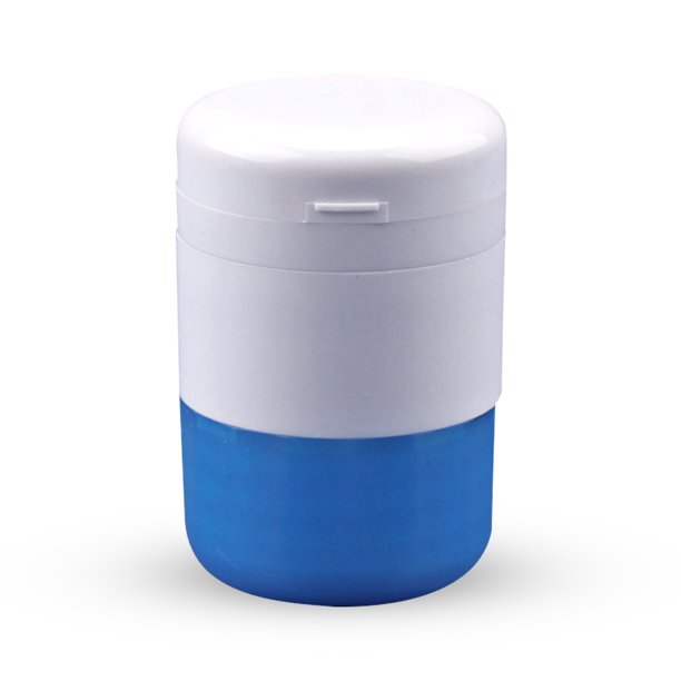 Naiovety Caja divisora de pastillas ABS PS, contenedor divisor de tabletas de almacenamiento antioxidante portátil, molinillo doméstico, Almacenamiento y organización del hogar Naiovety HA028258-00