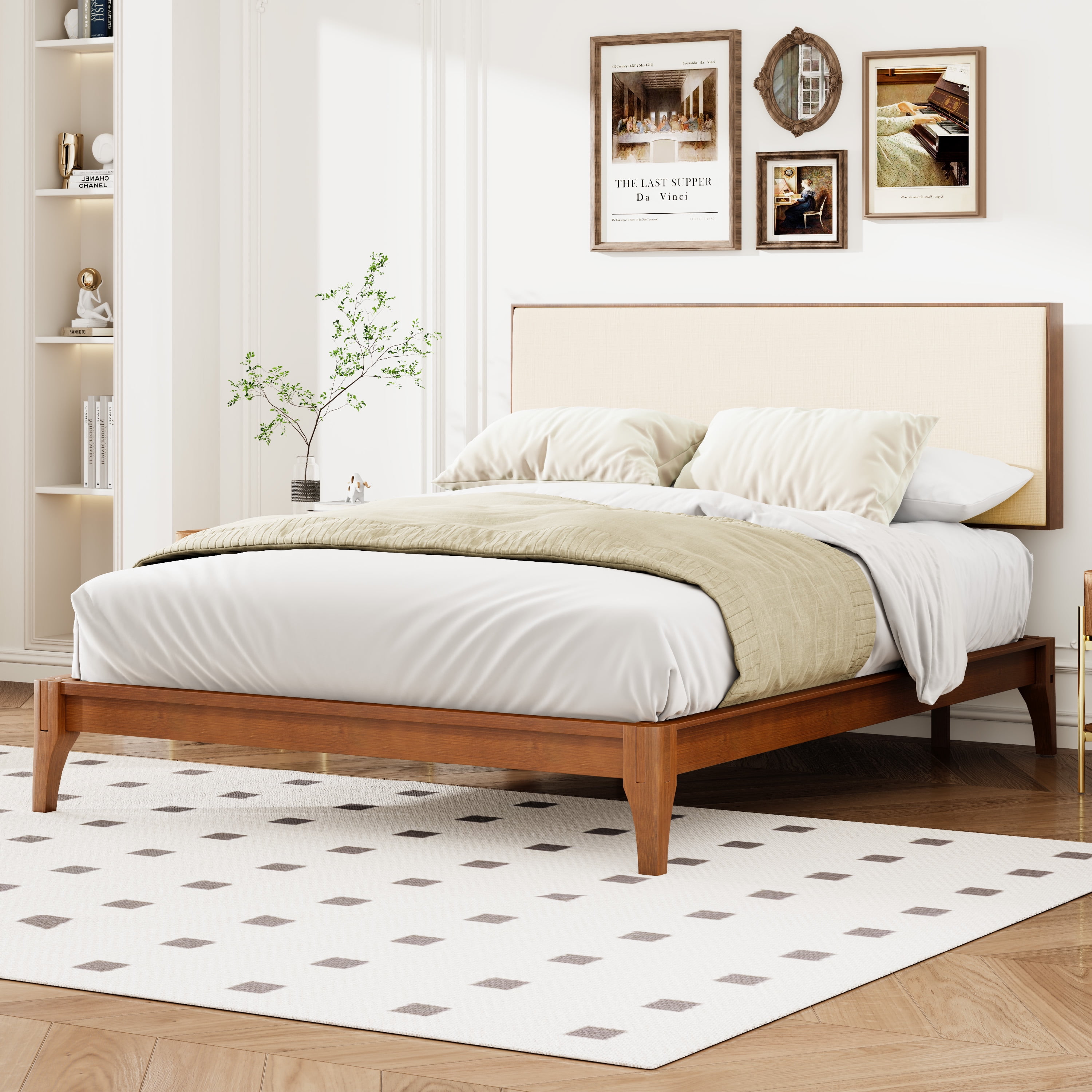 Tête de lit réglable en bambou Noble House, format king