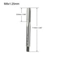 thumbnail image 2 of Unique Bargains 2pcs Metric M8x 1.25mm Pitch Thread Plug Tap HSS for Threading Drill, 2 of 5