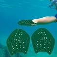 thumbnail image 5 of AMLESO Swim Paddles Hand Swimming Hand Paddles Water Sports Strength Training Flat Paddles Diving Outdoor Swim Training Hand Paddles Green M, 5 of 10