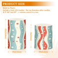 thumbnail image 6 of Yayeee Flameless Candles with Remote Flickering Battery Operated Multi Color Changing, Light Blue Pattern, 6 of 7