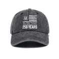 thumbnail image 6 of America 250th Anniversary 1776-2026 Patriotic Baseball Cap, Vintage Washed Cotton Adjustable Hat, Unisex Patriotic Cap for Men Women Daily Outdoor Daily Wear, 6 of 6