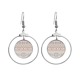 thumbnail image 1 of Rombo triángulo octogonal estampado Los pendientes cuelgan del aro de la joyería del círculo de la gota Unbranded M, 1 of 3