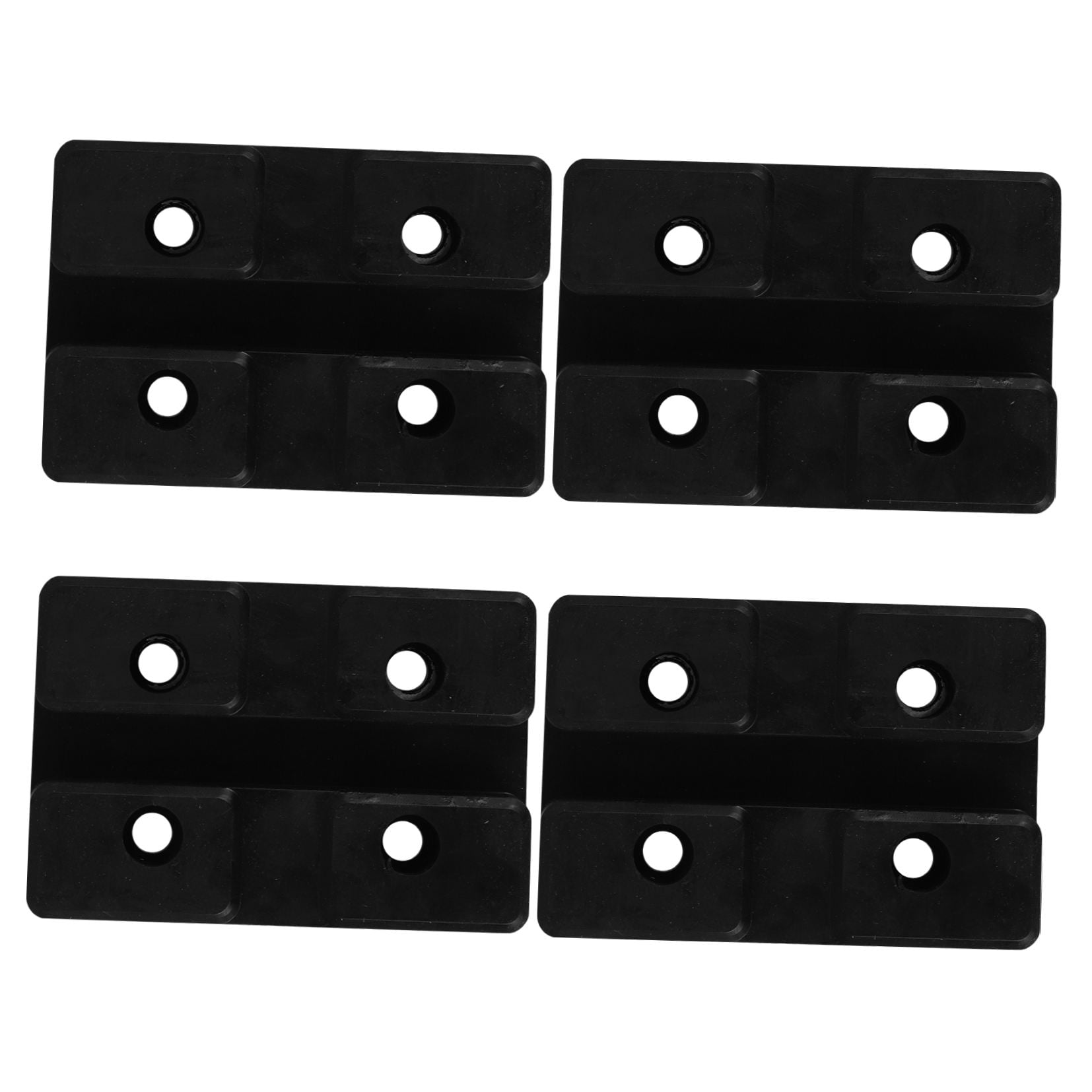 Milisten 4Pcs Black Rubber Jack Pads for Floor Jack Stand Pads Protecting Vehicle Pinch Welds