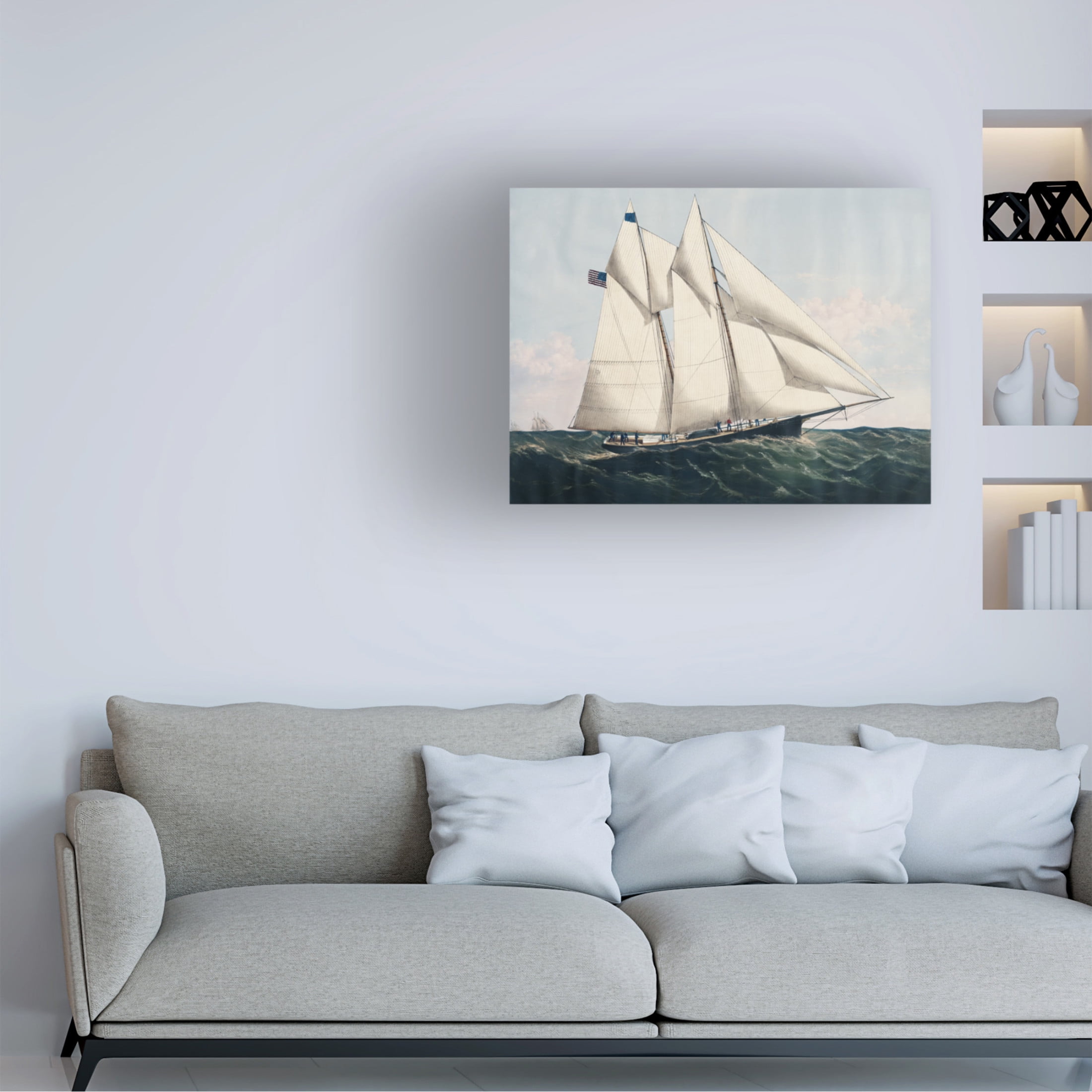 Trademark Fine Art Vision Studio  Antique Yachts IV Canvas Wall Art