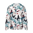 thumbnail image 1 of Fotbe Butterfly Chaqueta con Protección Solar UPF 50+ para Hombre y Mujer, Camisa con Capucha y Bolsillos-XX-Large, 1 of 7