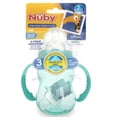 thumbnail image 2 of Botella Tritan de Cuello Ancho Nuby Verde Azulado de 3 Etapas sin Derrames de 8 Onzas, 2 of 6