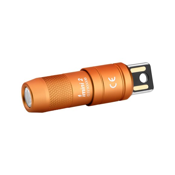 Linterna OLIGHT IMINI 2 EDC recargable 50 lúmenes naranja