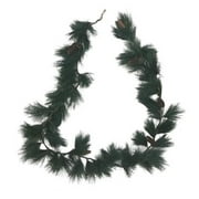 Tremont Floral Green Pine and Pine Cone Christmas Garland 9 Feet Long 60 Tips