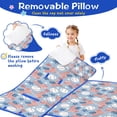 thumbnail image 3 of Blue Baseballs and USA Flags Pattern Toddler Nap Mats for Kids Preschool,Sleeping Mat Bag or Kids,Toddler Sleeping Bag,Toddler Nap Mat or Daycare, 3 of 6