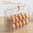 thumbnail image 4 of Refrigerador Rejilla para Huevos Puerta Abatible para Frigorífico Rejilla para Almacenamiento Huevos Bandeja Contenedor Ahorro Espacio Caja Almacenamiento Huevos Rejilla, 4 of 5