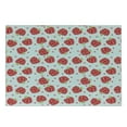 thumbnail image 3 of Fruits Cutting Board, Geometric Shapes Patterned Apples Curves and Circles on Dotted Background, Decorative Tempered Glass Cutting and Serving Board, Small Size, Blush Red Apple Green, by Ambesonne, 3 of 5