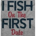 thumbnail image 2 of Fishing Girls Cute Flirty First Date Women's Long Sleeve T Shirt Brisco Brands L, 2 of 5