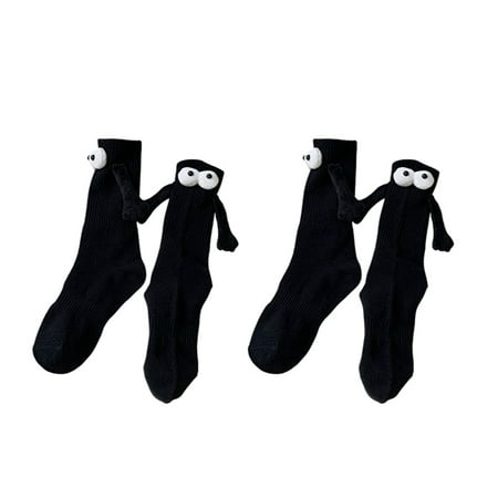 

Hand in Hand Socks Friendship Socks Magnet Couple Holding Hands Socks Funny 3D Doll Couple Socks for Women Men