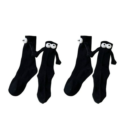 

Hand in Hand Socks Friendship Socks Magnet Couple Holding Hands Socks Funny 3D Doll Couple Socks for Women Men