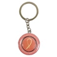 thumbnail image 4 of 6 Pack Pink Ribbon Keychain Fight Breast Cancer Awareness Spinning Charm Gift, 4 of 6
