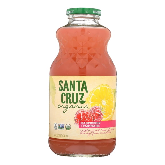 SANTA CRUZ - Organic Raspberry Lemonade Beverage - 32 Fz Case of 12