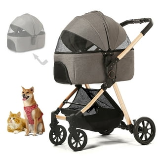 VIAGDO Pet Stroller, Premium 3-in-1 Large Dog Stroller For Cats/dogs With  Detachable Carrier, Zipperless Dual Entry, Foldable Jogging Travel Stroller,  Rubber Tires, 3-wheel Cat Stroller (gray) & Reviews