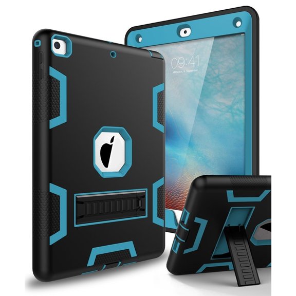 For IPad 2 A1395 / A1396 / A1397 Heavy-Duty Drop-Proof and Shock-Resistant Hybrid case(with Built-in Stand)