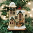 thumbnail image 2 of Ginger Cottages Reindeer Games Wood Ornament Santa Ginger Men 80049, 2 of 4