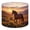 Color 4, variant on Linen Drum Lampshades Brown Horse Head Portrait Floral Rose Wreath Watercolor 13"x13"x10" Light Shade for Table Lamps Floor Lamp Shades Lampshade Replacement Assembly Required