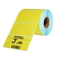 thumbnail image 1 of 1000 Pcs Thermal Labels, 2x3.94 Inch Thermal Printer Labels Stickers Self Adhesive Tags Rectangle Paper Roll Small for Printer Shipping Label Mailing UPS Barcode Address, Yellow, 1 of 6