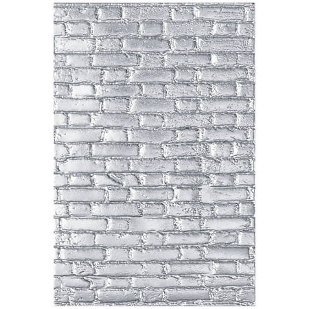 UPC: 0630454259244 | Sizzix 3-D Texture Fades Embossing Folder – Brickwork by Tim Holtz