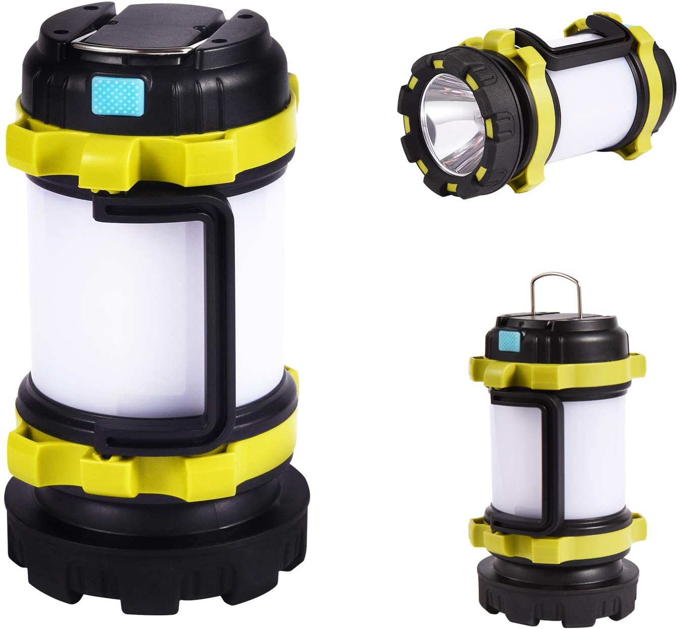 Rechargeable LED Camping Lantern Super Bright Tactical Flashlight