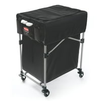 Rubbermaid Commercial Products, Cover for Rubbermaid Collapsible X-Cart 4 Bushel with Quick-Access-Lid and Multiple Built-in-Storage Pockets, Small