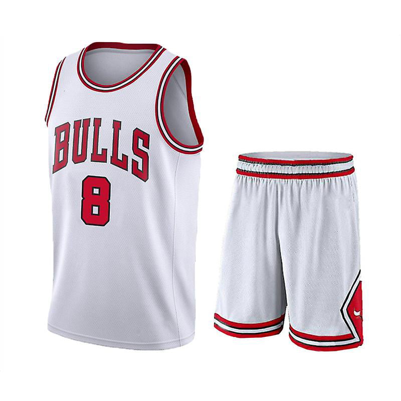 Nba Chicago Bulls No.8 Zach Lavine Basketball Uniform T-shirt