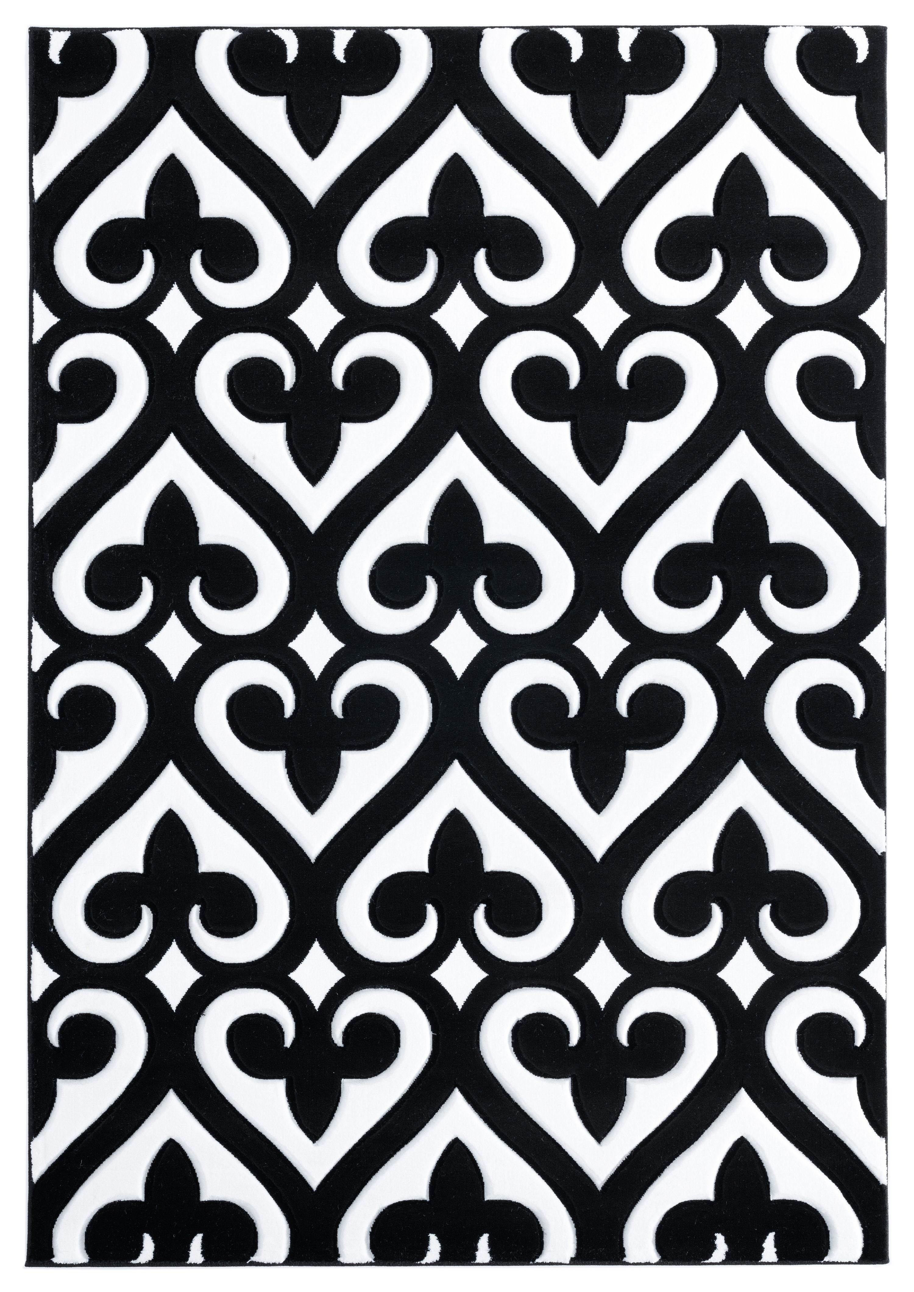 United Weavers Drachma Benachi Modern Geometric Accent Rug, Black, 2'7" x 4'2"