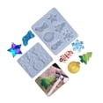thumbnail image 1 of Adorno de Navidad Bewildely molde de resina silicona copo de nieve muñeco de nieve, 1 of 6