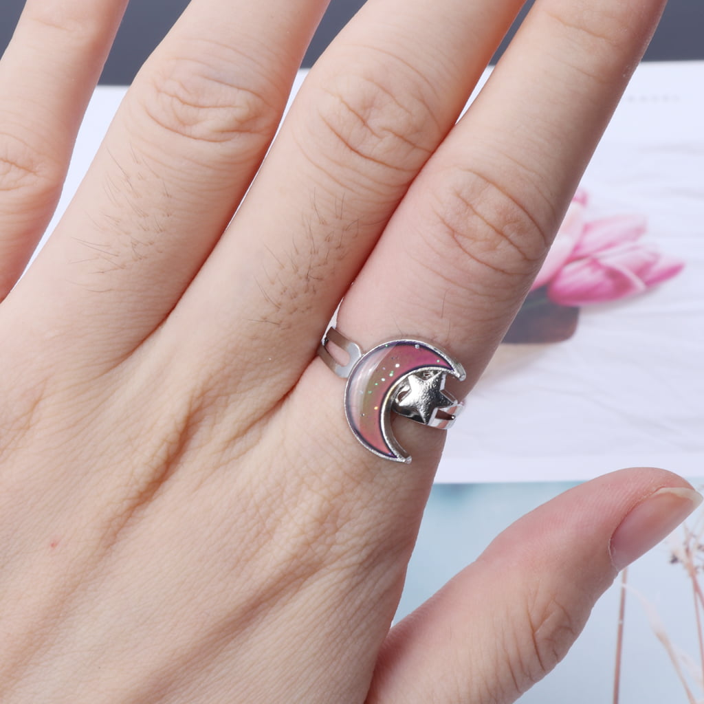 Two finger handmade silver two half moon ring — Discovered