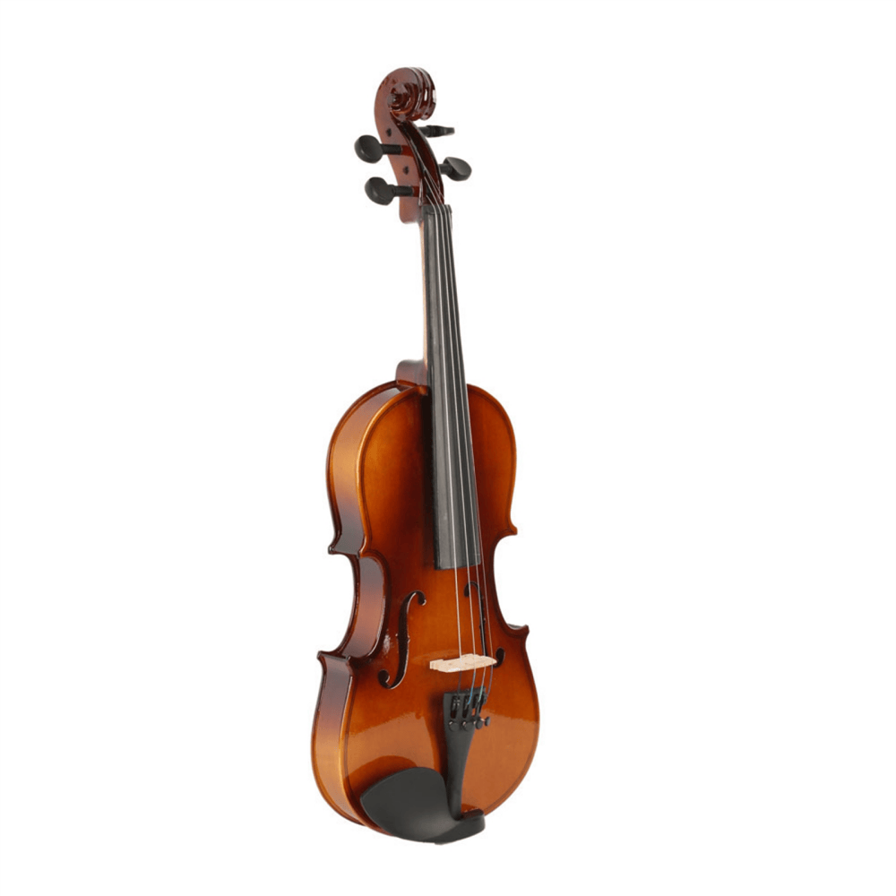 Tcbosik 1/2 Acoustic Violin Set for Beginners, Fiddle with Bow, Case and Rosin, Stringed Musical Instrument, Natural