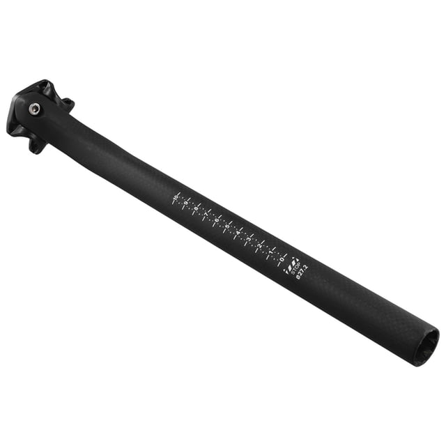Tija de Sillín de Carbono con Desplazamiento de 27,2-350 mm para Bicicletas de Montaña/Carretera. Semicarcasa de Fibra de Carbono, Adecuada para Sillines con Rieles de Carbono.