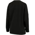 thumbnail image 2 of Women's Pressbox Black Purdue Boilermakers Edith Long Sleeve Oversized Top, 2 of 2