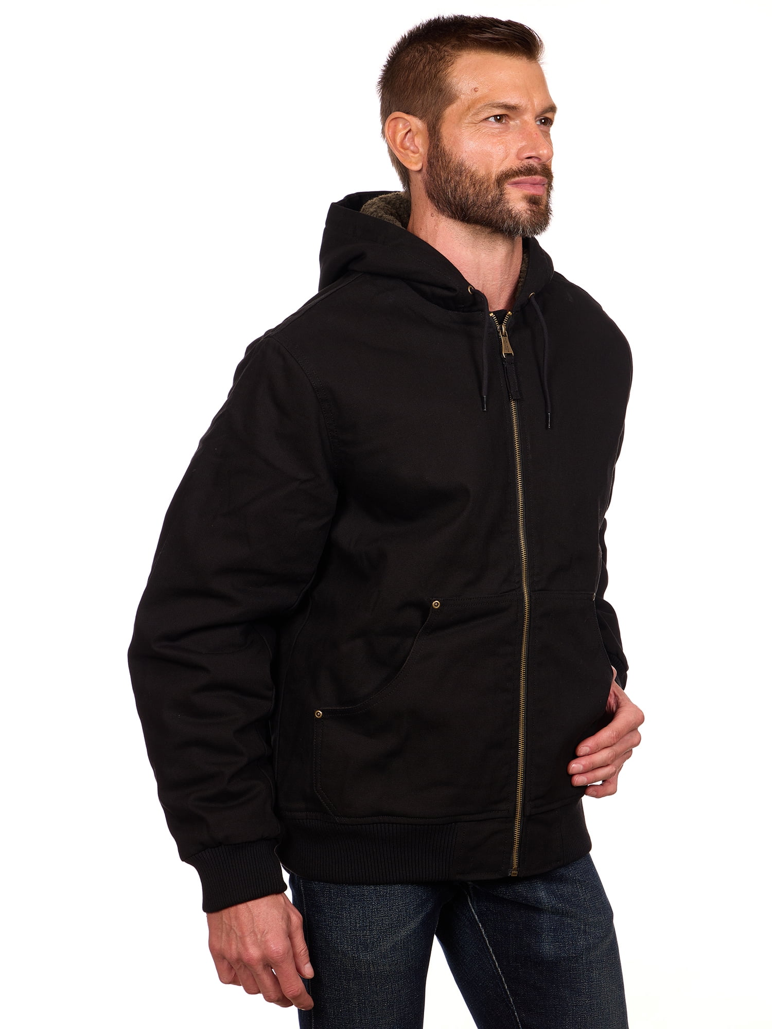Bass Creek Outfitters Men's Duck Canvas Sherpa Lined Jacket, Sizes M-3XL