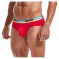 thumbnail image 1 of B91xZ Mens Briefs Soft Comfortable Cotton Underwear Trunks,Red XL, 1 of 3