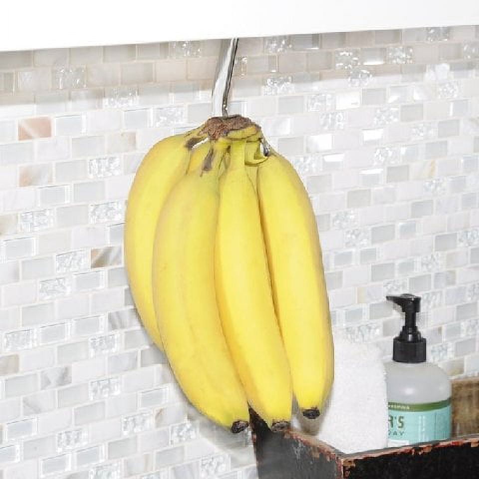 Gadjit Banana Hook - Under Cabinet Banana Hanger (Black) Folds Out of Site when Not in Use.   Hangs 5.75" from Cabinet