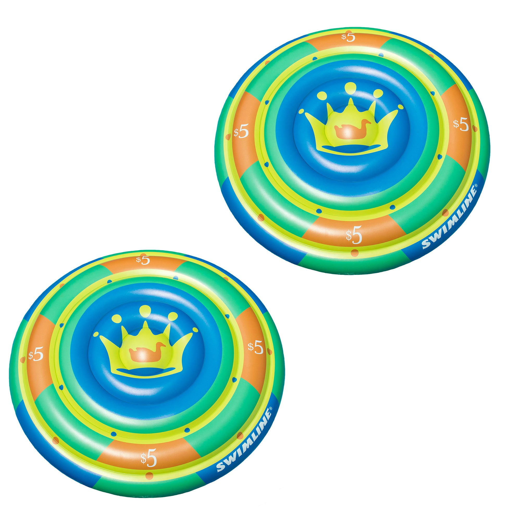 Swimline 60" Highroller Chip Island Round Inflatable 2 Rider Swimming Pool Float 