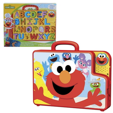 Sesame Street Elmo’s Learning Letters Bus Activity Board, Preschool, Yellow, Kids Toys for Ages 2 up