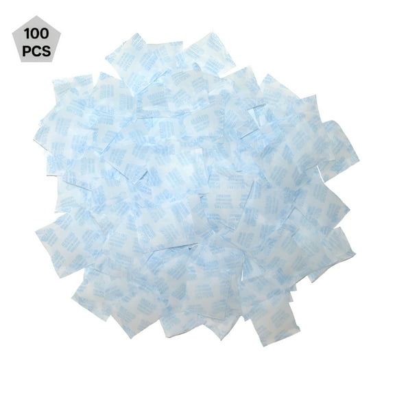 ACDANC Silica Gel Packs 100 Packets 2 Gram Desiccant Moisture Absorber Oil Resistant for Food Storage Safes