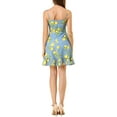 thumbnail image 4 of INSPIRE CHIC Women's Spaghetti Strap Bowknot Lemon Dotted Dresses, 4 of 8