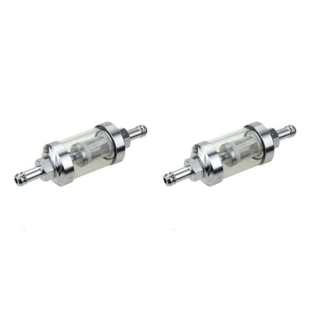 Riwesomey Filtro de aceite de motocicleta de vidrio de 8mm, Purolator de gasolina y combustible en línea, accesorios de Motor de ciclismo 2piezas