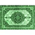 thumbnail image 1 of Ahgly Company Indoor Rectangle Persian Emerald Green Traditional Area Rugs, 2' x 3', 1 of 4