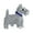 Grey, variant on Womens Large Statement Crystal White Enamel Pet Terrier Dog Brooch Pin Silver Plated