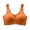 Orange, variant on Bras For Women Ladies Yoga Sports Siere Deep V Neck Vest Lette Wireless Seamless Nylon Spandex Bra
