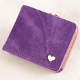 thumbnail image 2 of Ladies Small Heart Decoration Purse Wallet Short Small Purse Large Capacity Wallets, 2 of 7