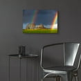 thumbnail image 6 of Epic Art 'Double Rainbow In Mont Saint Michel' by Mathieu Rivrin, Acrylic Glass Wall Art, 24"x16", 6 of 8